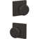 Bowery Double Dummy Knob with Collins Trim