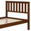 Lit plateforme en bois avec tête de lit
