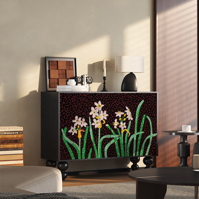French art retro living room decorative cabinet