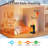 Smart Ptc Ceramic Space Heater With Motion Sensor And Built-in Humidifier, Portable Electric Heater With Etl Safety Protection