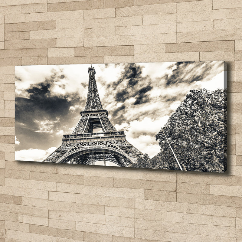 Eiffel Tower Paris - Wrapped Canvas Print, Canvas, 50cm H x 125cm W