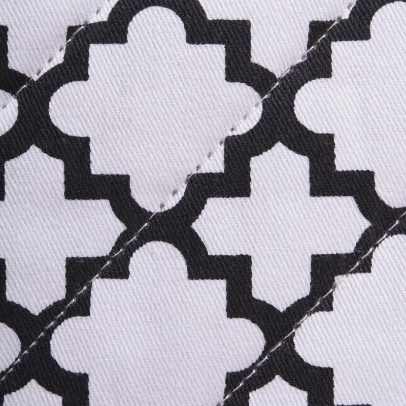 Porte-main à motif de treillis Trung, Blanc