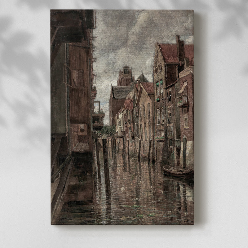 Paysage rétro CLVII - galerie Cavas, H 48 po x l 32 po