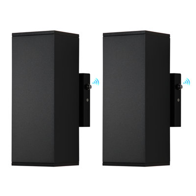 2-Pack LED Dusk to Dawn Wall Light, IP65 Waterproof Outdoor Wall Sconce, Modern Wall Lantern for Patio, Doorway, Garage