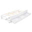 Lit plateforme double avec tête de lit à rangement, USB, lit gigogne simple et 3 tiroirs-1960071975