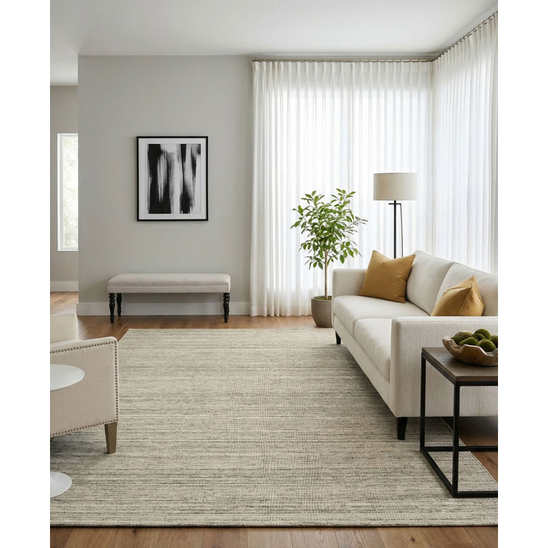 Masala Hand Loomed Area Rug in Beige, Rectangle 12' x 15'