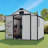 8 FT.W x 8 FT.D Resin Outdoor Storage Shed with Floor, Large Tool Sheds, with Assembly Video