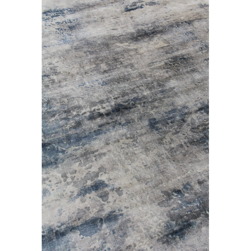 Cassina Hand-Loomed Sky Blue Area Rug, Rectangle 12' x 15'