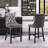 Upholstered Counter Stool with Solid Wood Frame-724752140-724752150