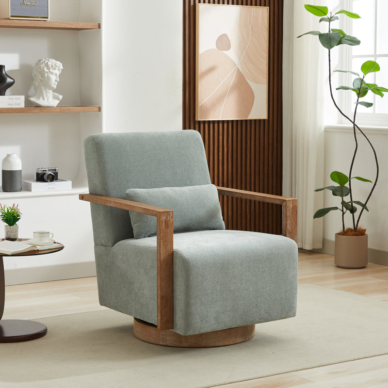 Fauteuil d'appoint pivotant 30,3 po Roomfitter, Vert pâle