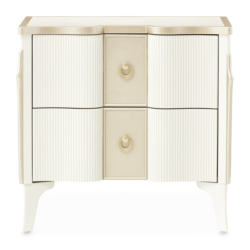 La Marisia Nightstand - Creamy Pearl