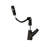 Three - Mode Pull Down Sink Faucet For Bathroom, Matte Black Finish, 360 Swivel, Complete Accessories Stainless Steel Bathroom Sink, Water Patterns, Adjustable Height, Cold/Hot-121617366