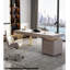 Modern Luxe Desk: Marble - Look Top & Functional Storage