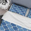Ensemble de housse de couette bleu à motif quadrilobe moderne I-109145597