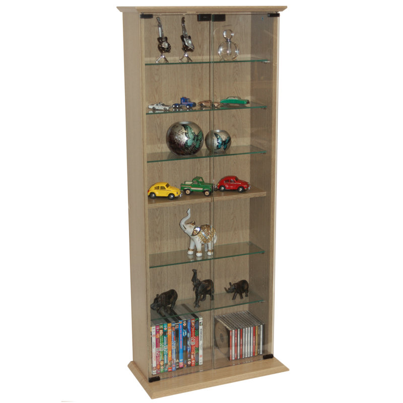 130cm H Media Shelves, Oak
