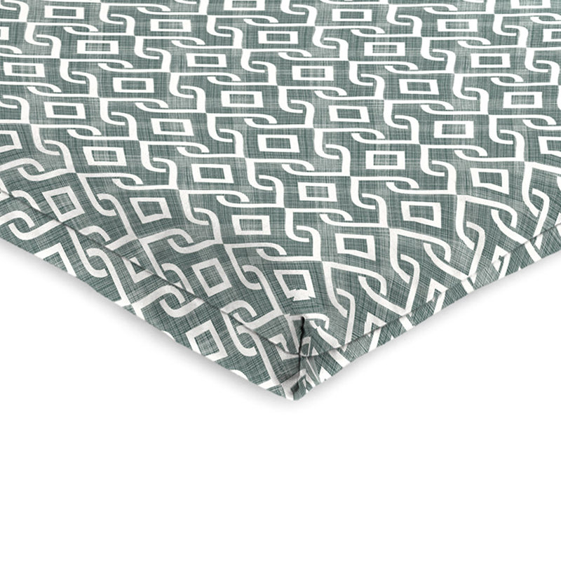 21" x 44" Outdoor Chair Cushion with Ties and Loop, Lunasa Volcanic