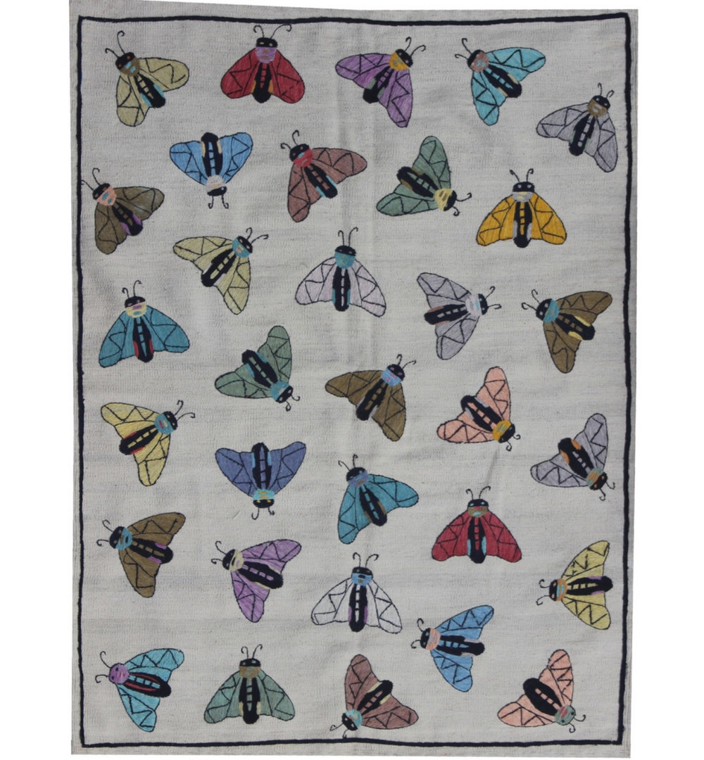 Bodie Wool Hand Woven 133cm X 177cm Area Rug