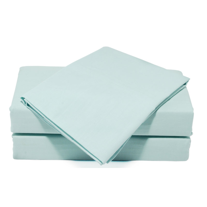 Cotton Blend Pillowcase, Duck Egg