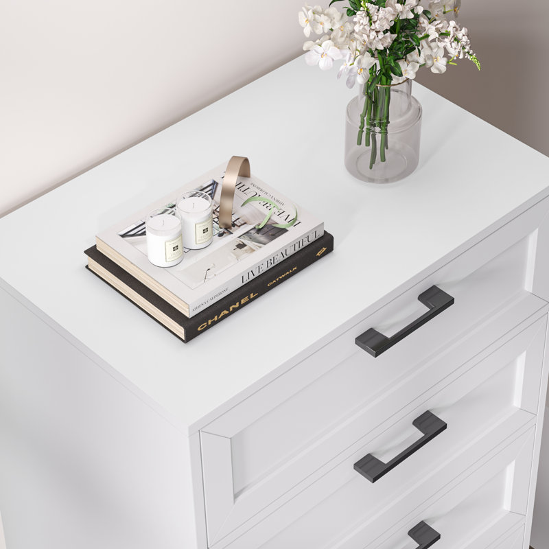 Commode pour la lingerie 6 tiroirs Amekia, White 