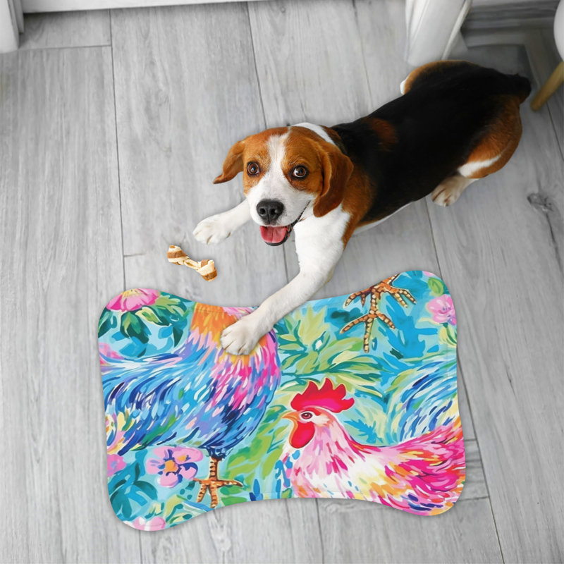 Tapis vibrant en forme d'os 1 pièce