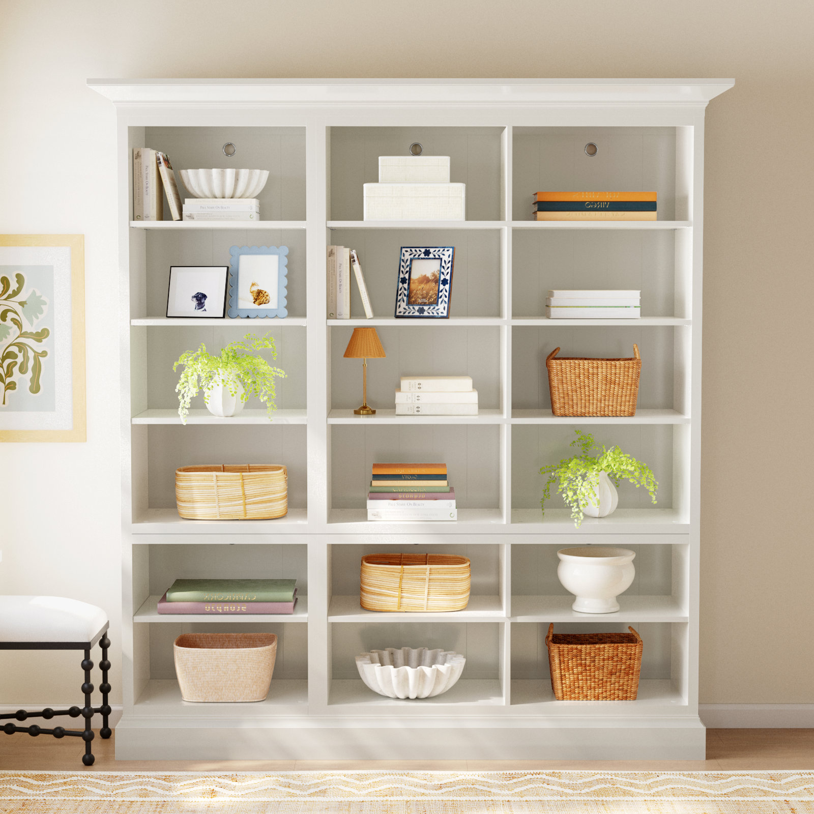 Devens Triple Bookcase