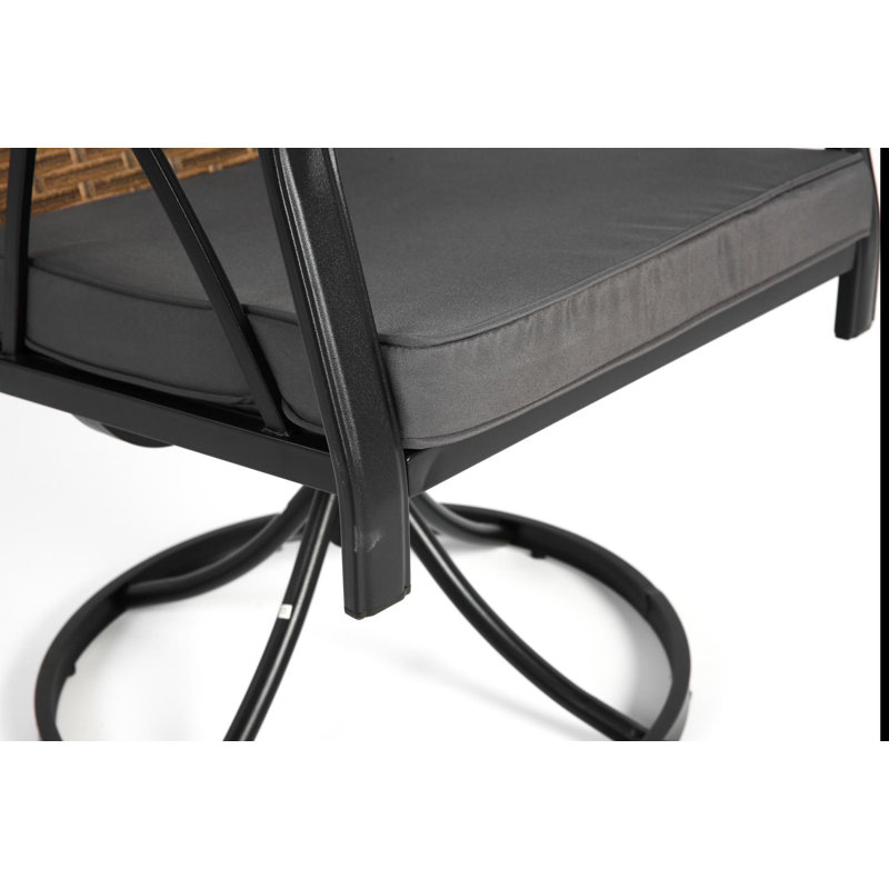 5 Piece Dining Set (Brown+Gray)