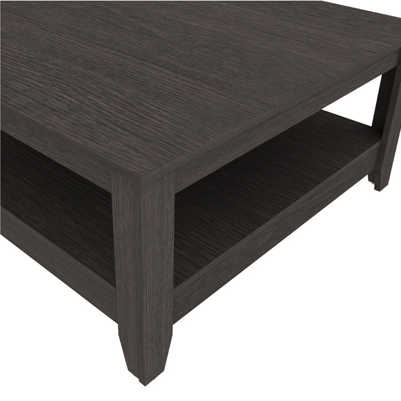 Weddel Basilico Coffee Table with Storage, Chêne gris foncé