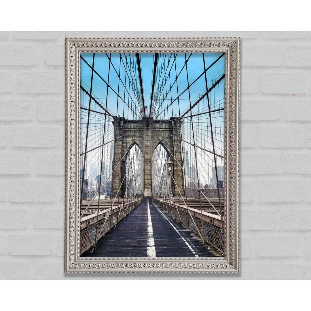 Struktur der Brooklyn Bridge 1 - Drucken