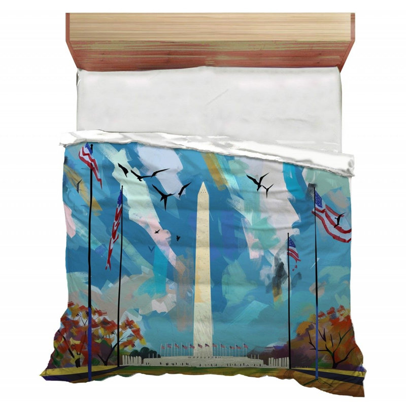 Washington Monument Landmarks Comforter, Twin Comforter