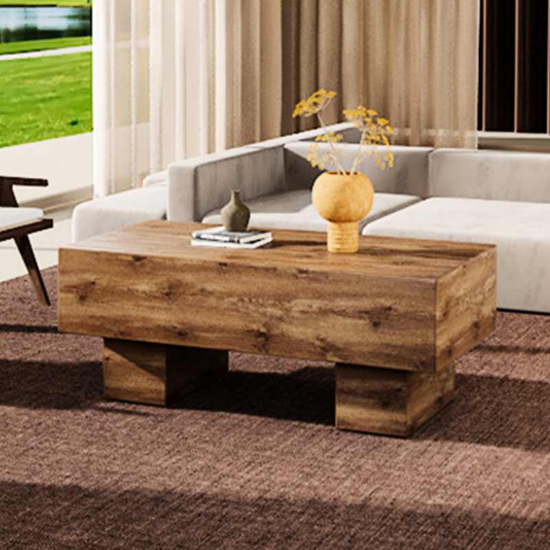 Table basse ergonomique en bois chaud pour le salon