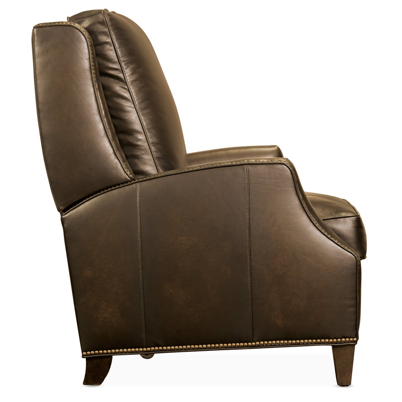 Kerley Recliner, Sarzana Fortress Brown Genuine Leather