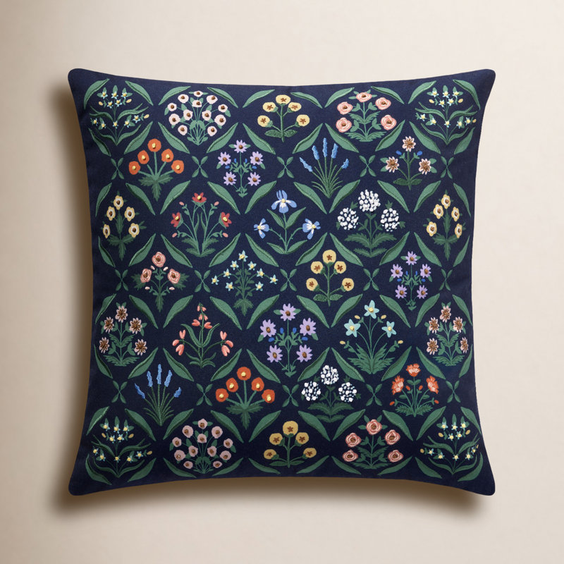 Rifle Paper Co. x Loloi Estee Pillow, Polyester/Polyfill