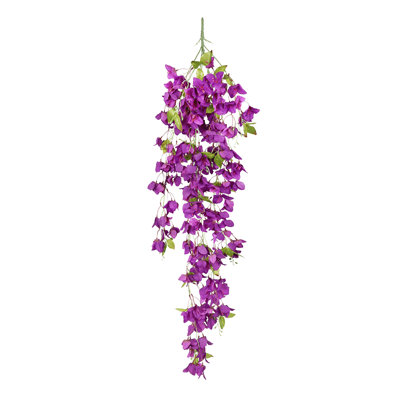 Buisson artificiel de fleurs de bougainvilliers suspendus