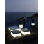 Jut Battery Outdoor Ottoman with Cushion