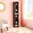8-layer adjustable shelf thin bookshelf with a wavy border design-117515494