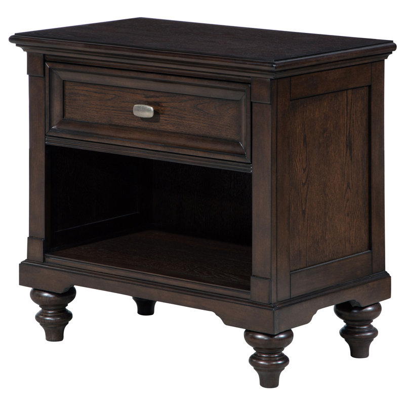 Berwick Dark Oak 1-Drawer Nightstand
