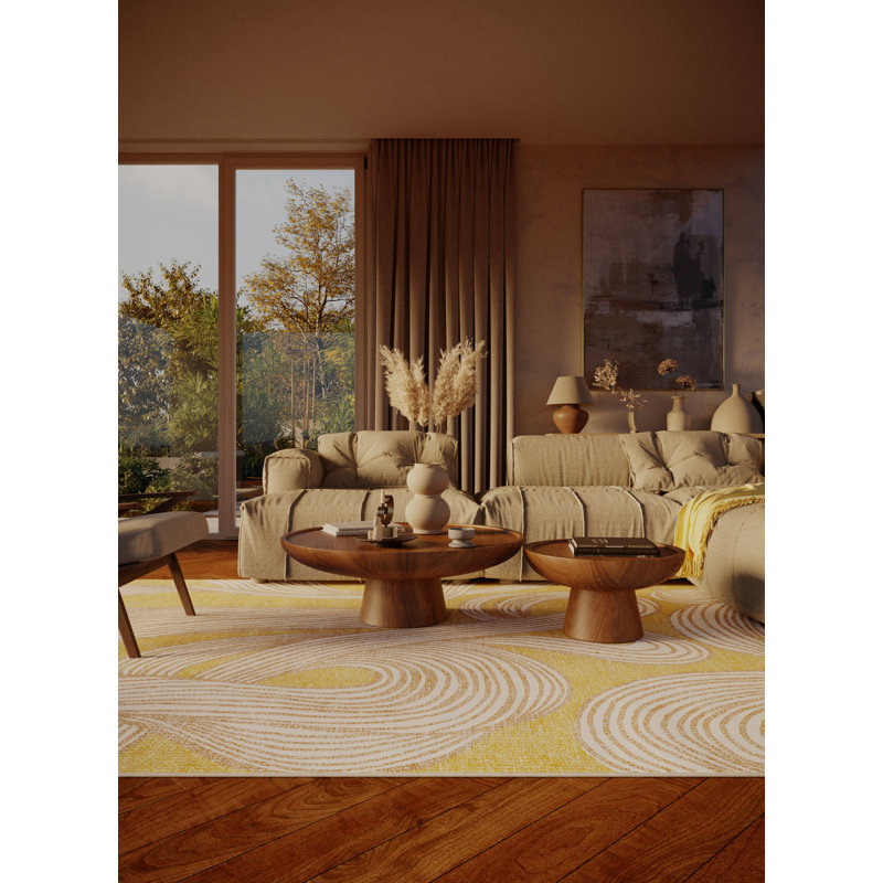 Tapis Wickley avec envers antidérapant, Rond 7 pi