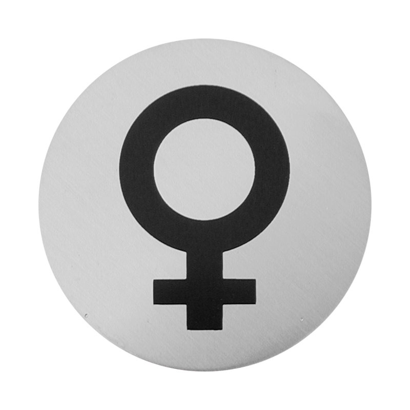 Sula Female Symbol Sign in Brushed