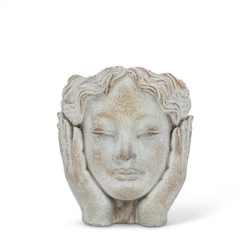 Holding Head In Hands Planter