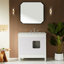 Ensemble de meuble-lavabo autoportant avec lavabo et porte en céramique 36 po