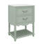 Meuble-lavabo de 24 po avec lavabo en céramique, armoire de rangement moderne avec deux tiroirs et une tablette ouverte-1792033335