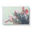 Bunch of Pink Tulips in Abstract - Wrapped Canvas-55314457