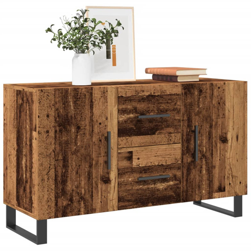 Mardiya 2 - Door Rectangle Accent Cabinet, Old Wood