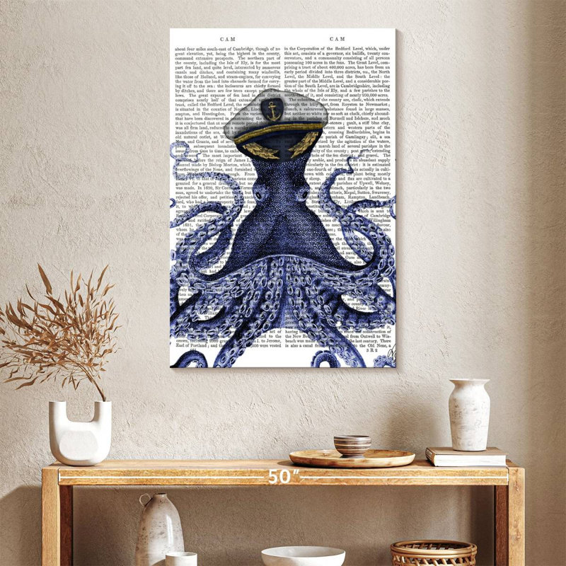 Brampt Captain Octopus, 39" H x 26" W