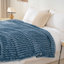 Striped Plush Lightweight Throw Blanket, Ultra Soft & Cozy for Sofa Couch Bed, Machine Washable-125310134-125310129