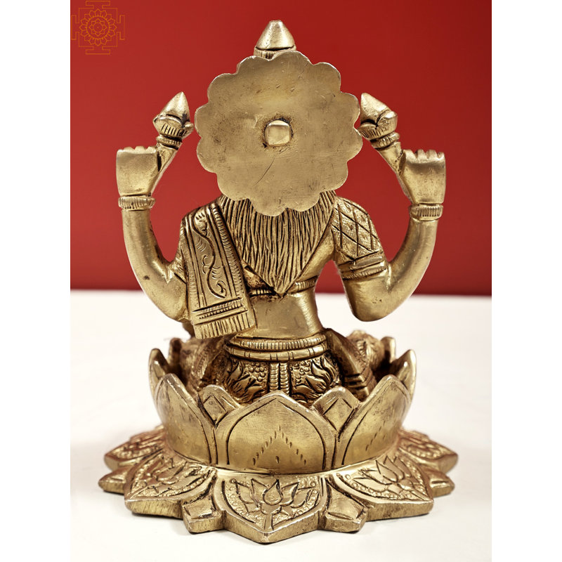 Décoration pour la maison 5 "Déesse Lakshmi assise sur un lotus