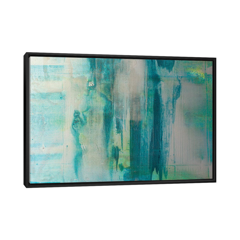 « water works », reproduction sur toile, H 18 po x l 26 po x P 1,5 po, Toile avec cadre noir, Pas de tapis