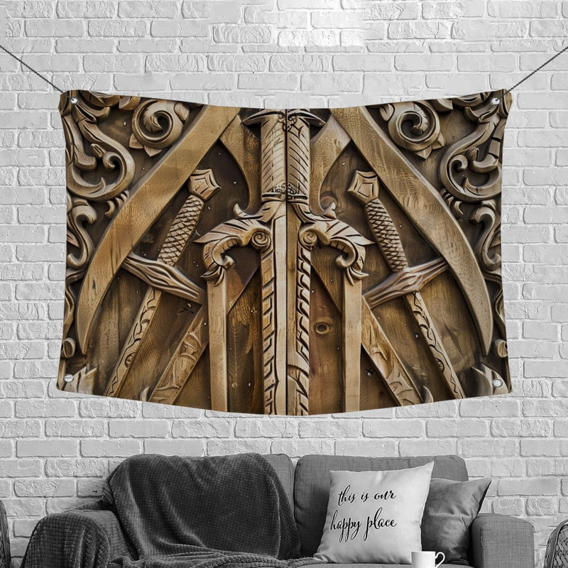 Microfiber Fabric Tapestry, 88" H x 104" W