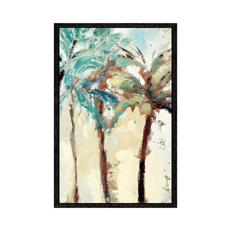 Bright Island Morning II by Lanie Loreth - Painting on Canvas, 101.6 cm H x 66.04 cm W, Black Framed Canvas