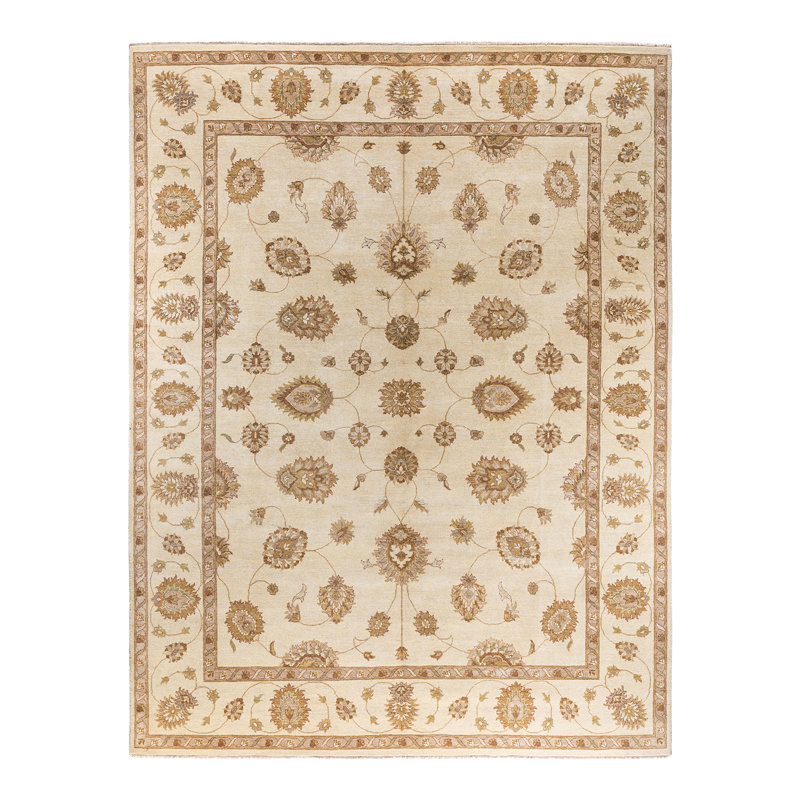Overdyed One-of-a-Kind Rectangle 9'2" X 12'1" Hand Knotted Area Rug